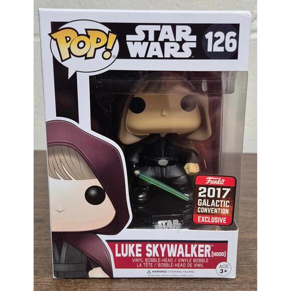 Funko Other - Funko POP! Star Wars Luke Skywalker [Hood] 2017 Galactic Convention Exclusive